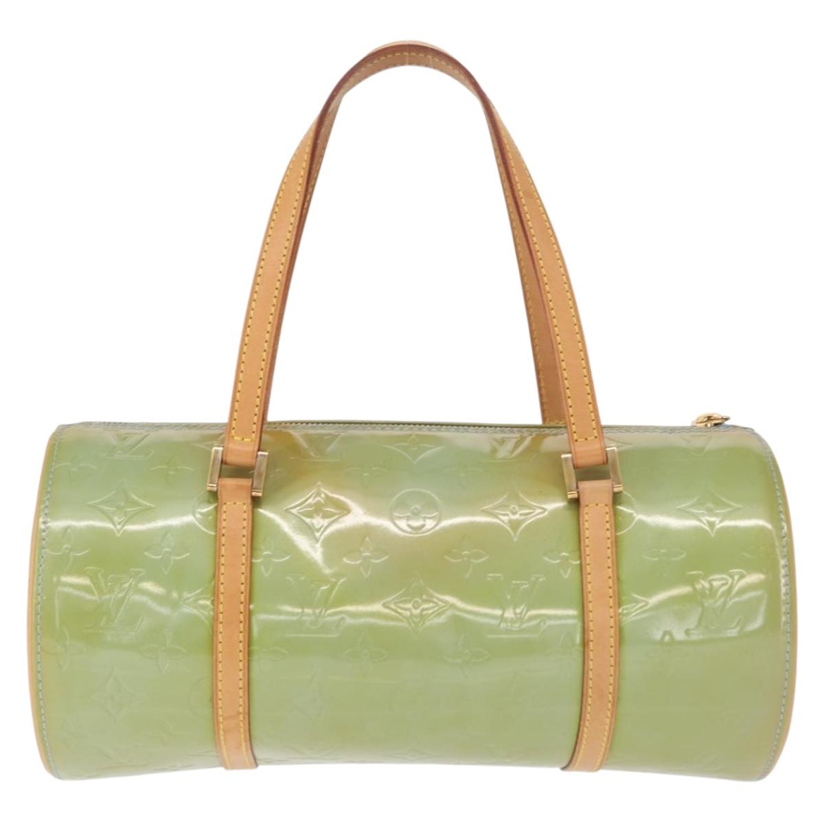 LOUIS VUITTON Monogram Vernis Bedford Hand Bag Baby Blue M91007 LV Auth ka516