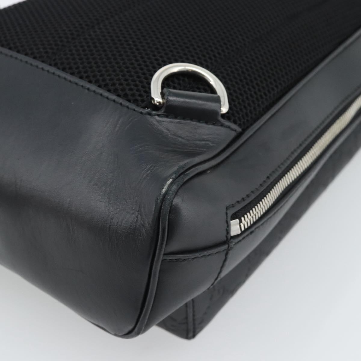 GUCCI GuccissimaGG Japan Limited Body Bag Leather Black 450970 Auth ka5160A