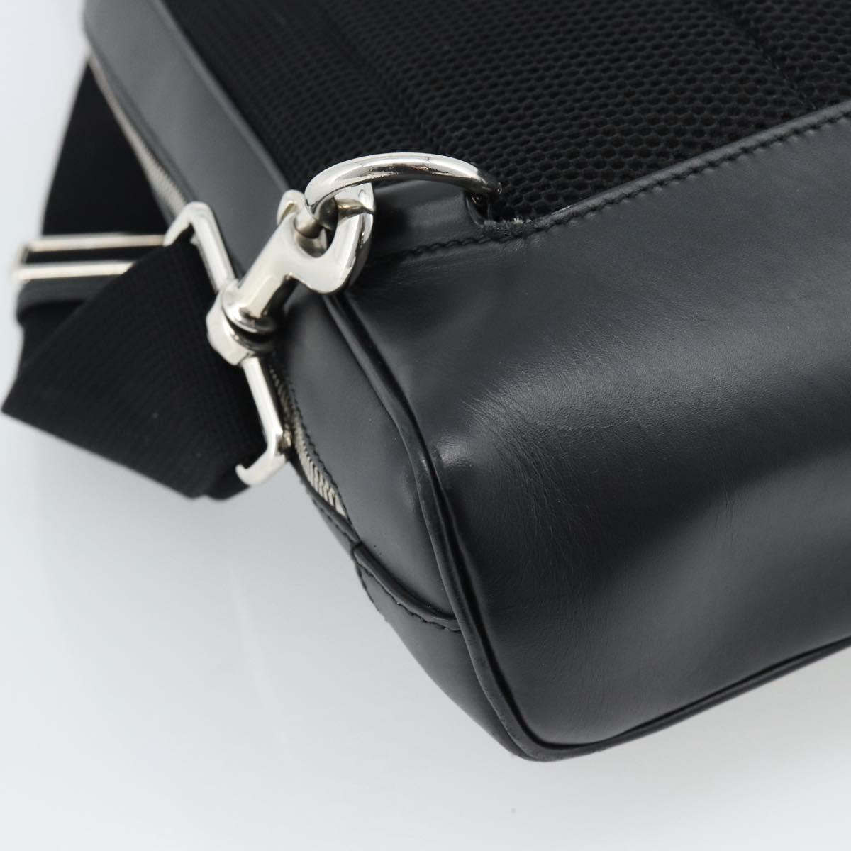 GUCCI GuccissimaGG Japan Limited Body Bag Leather Black 450970 Auth ka5160A