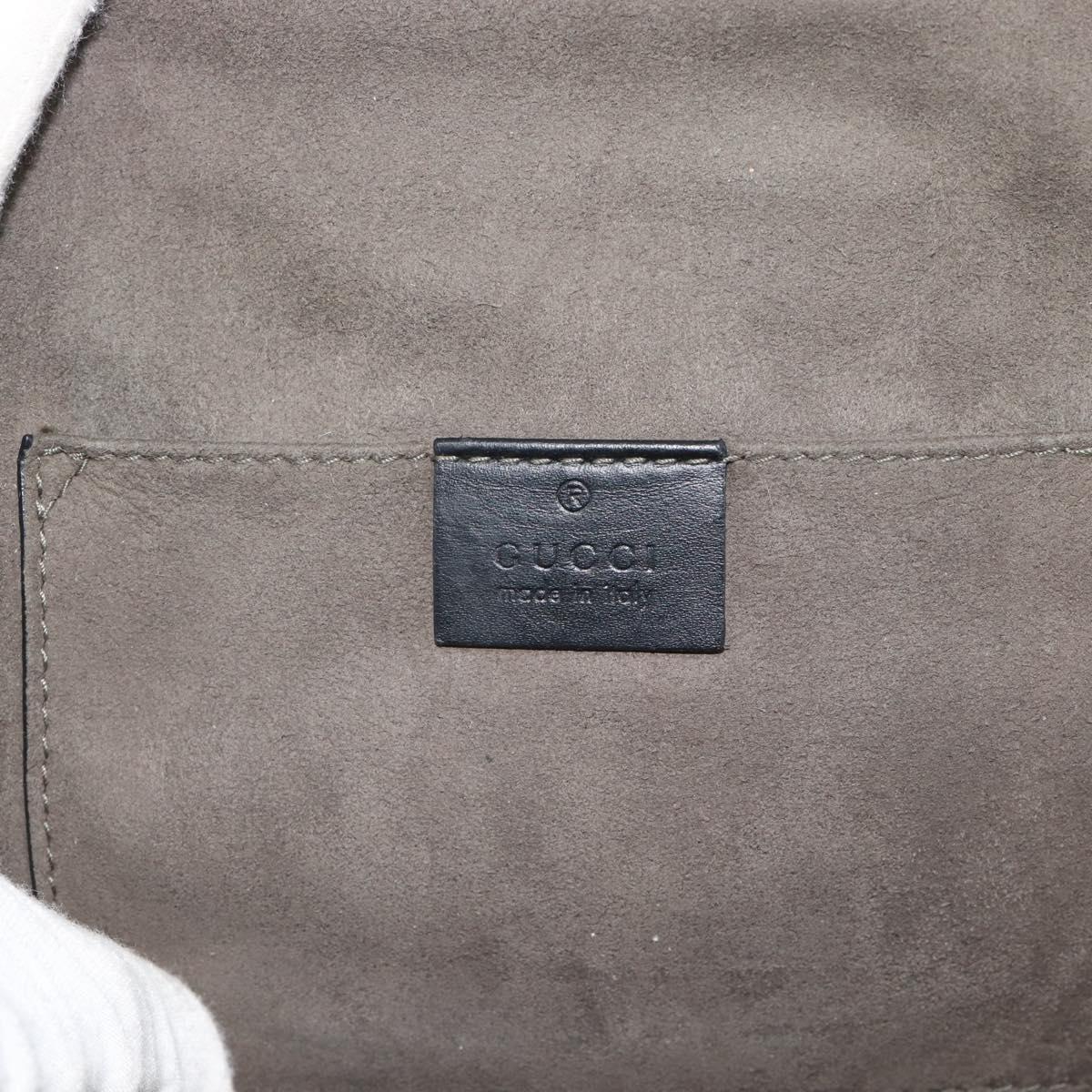 GUCCI GuccissimaGG Japan Limited Body Bag Leather Black 450970 Auth ka5160A