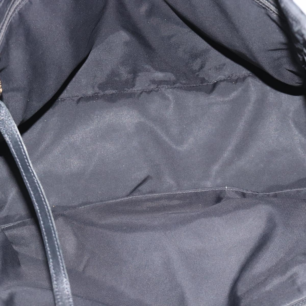 CHANEL New Travel Line Tote Bag Nylon Black CC Auth ka5162