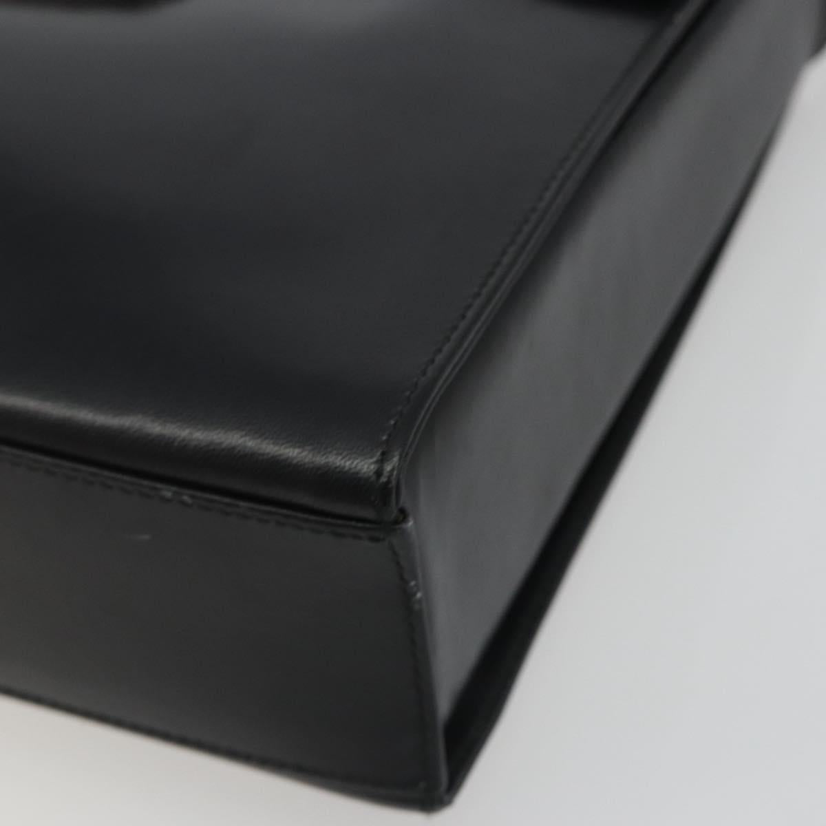 PRADA Shoulder Bag Leather Black Auth ka5165