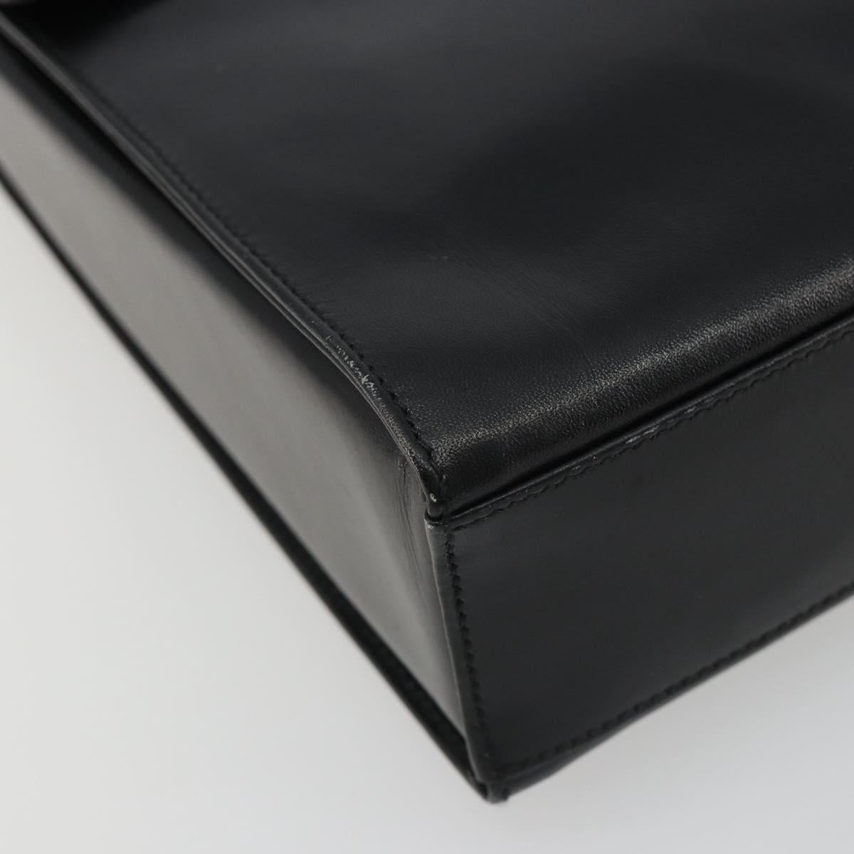 PRADA Shoulder Bag Leather Black Auth ka5165