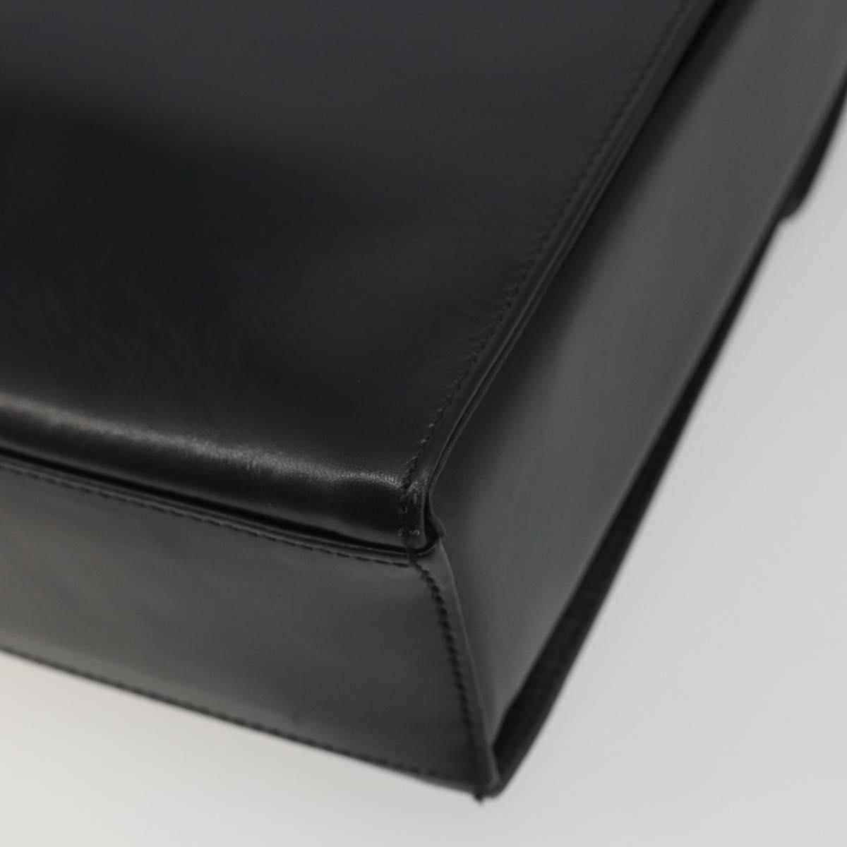 PRADA Shoulder Bag Leather Black Auth ka5165