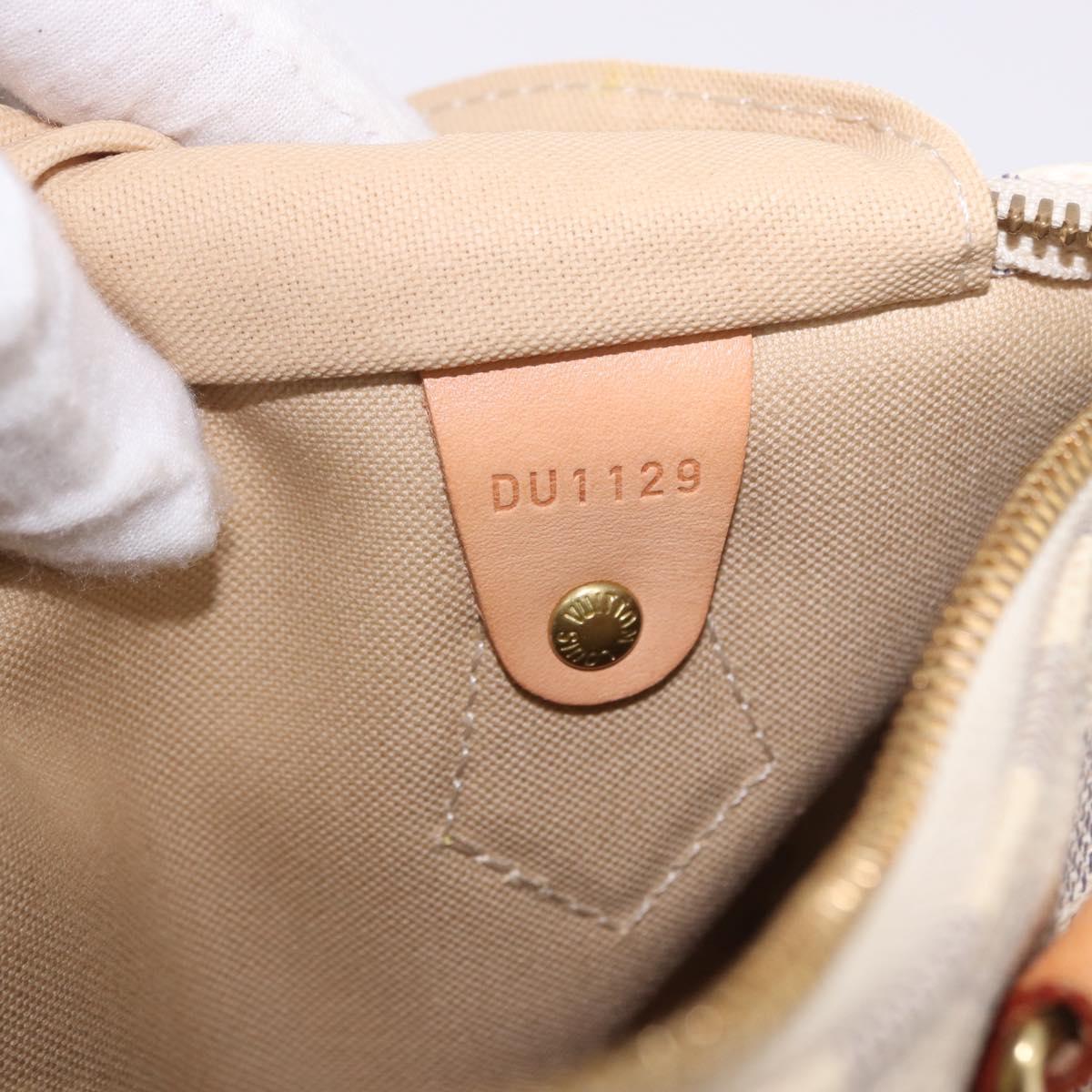 LOUIS VUITTON Damier Azur Speedy Bandouliere 25 Hand Bag N41374 LV Auth ka5166A