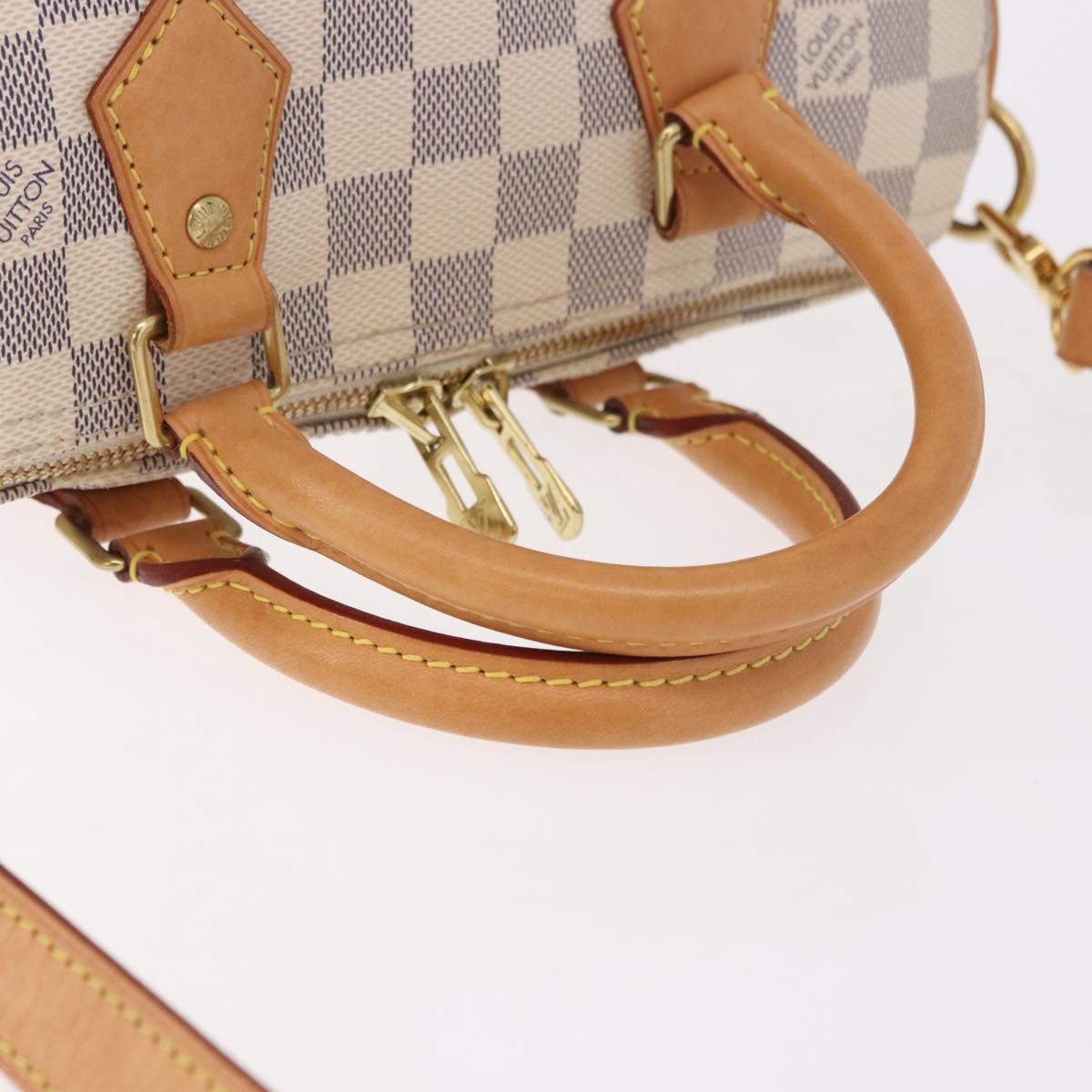 LOUIS VUITTON Damier Azur Speedy Bandouliere 25 Hand Bag N41374 LV Auth ka5166A