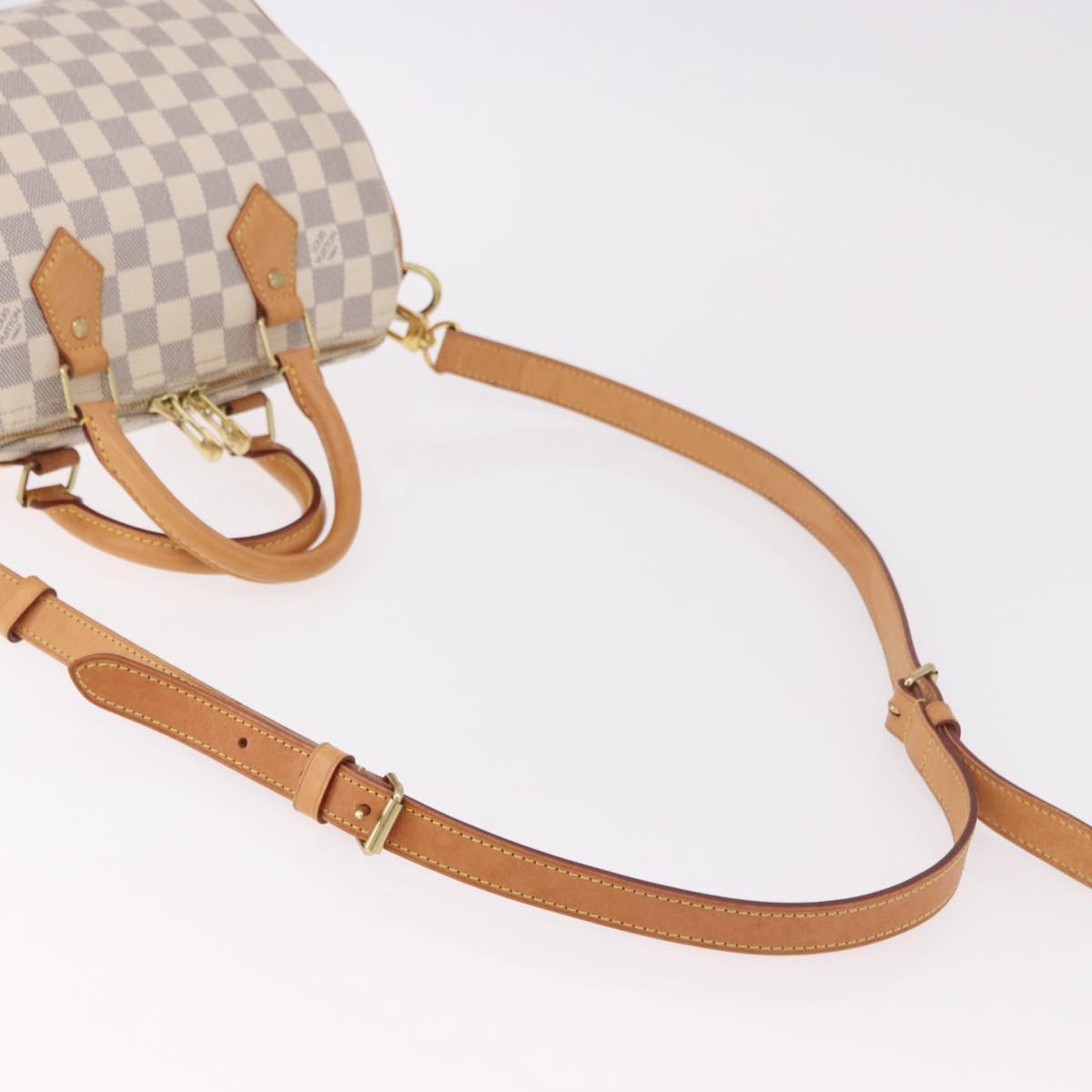 LOUIS VUITTON Damier Azur Speedy Bandouliere 25 Hand Bag N41374 LV Auth ka5166A
