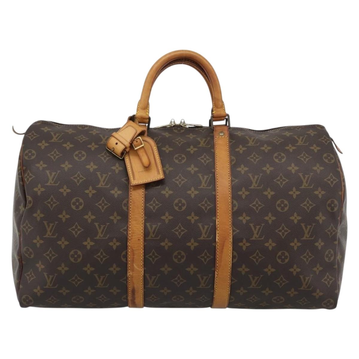 LOUIS VUITTON Monogram Keepall 50 Boston Bag M41426 LV Auth ka5170
