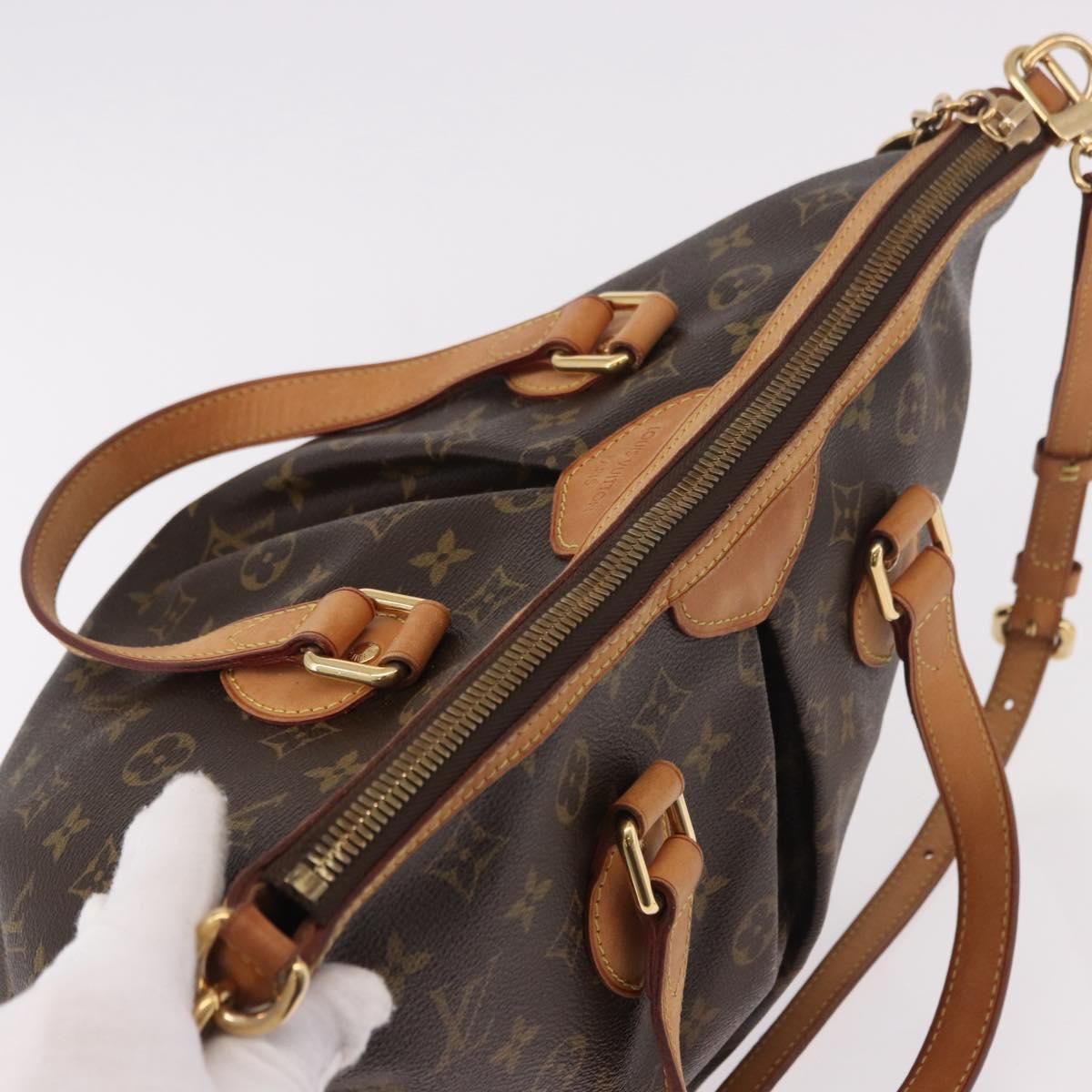 LOUIS VUITTON Monogram Palermo PM Tote Bag M40145 LV Auth ka5171A
