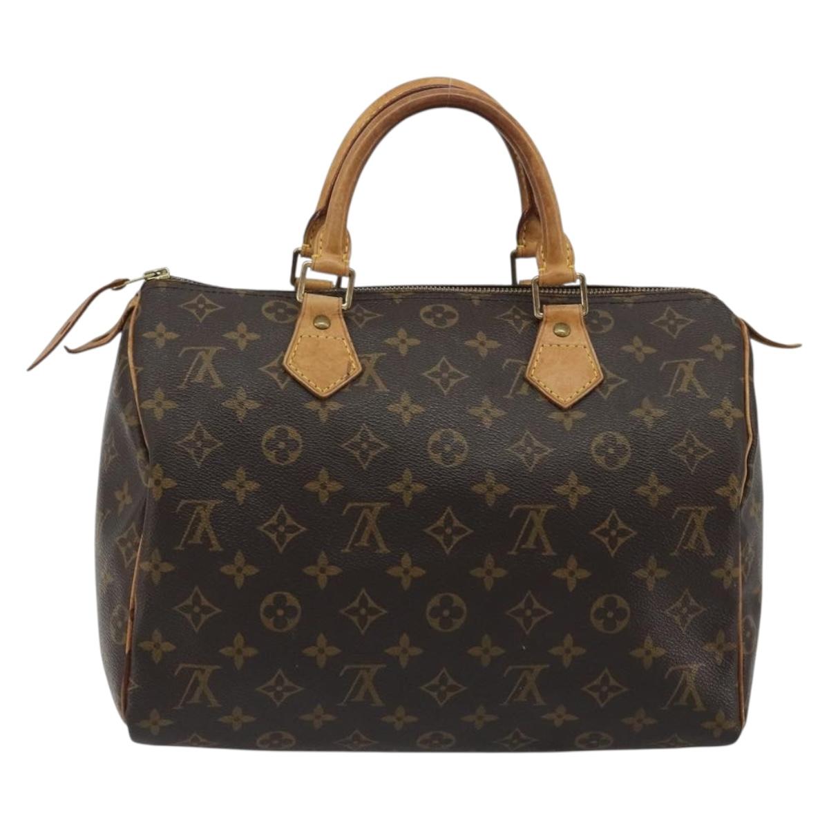 LOUIS VUITTON Monogram Speedy 30 Hand Bag M41526 LV Auth ka5172A