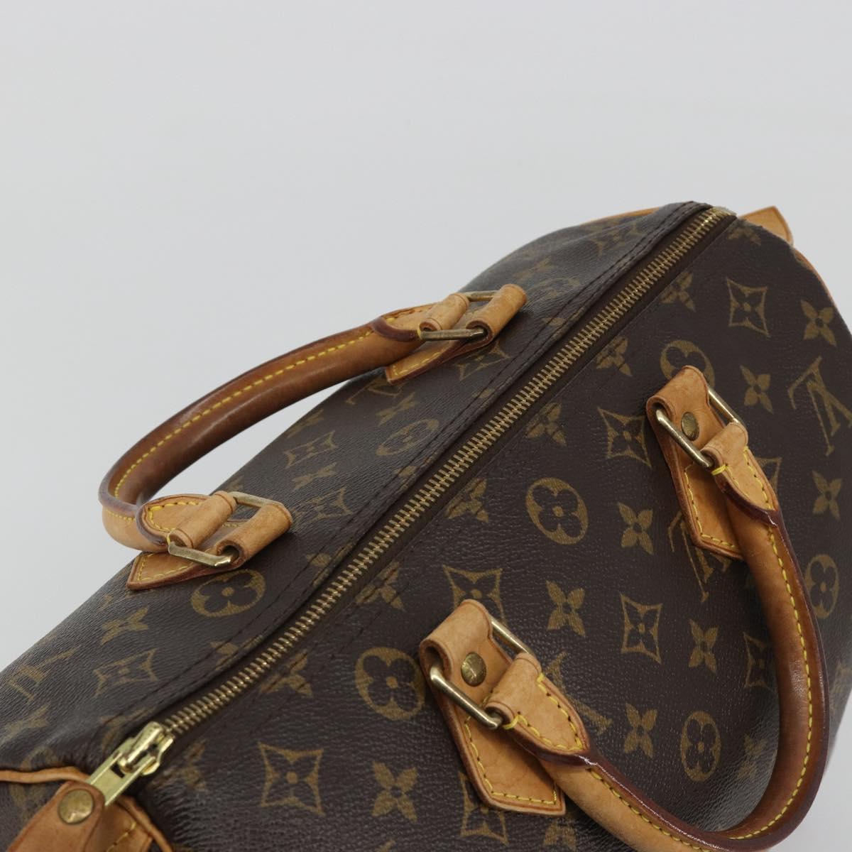 LOUIS VUITTON Monogram Speedy 30 Hand Bag M41526 LV Auth ka5172A