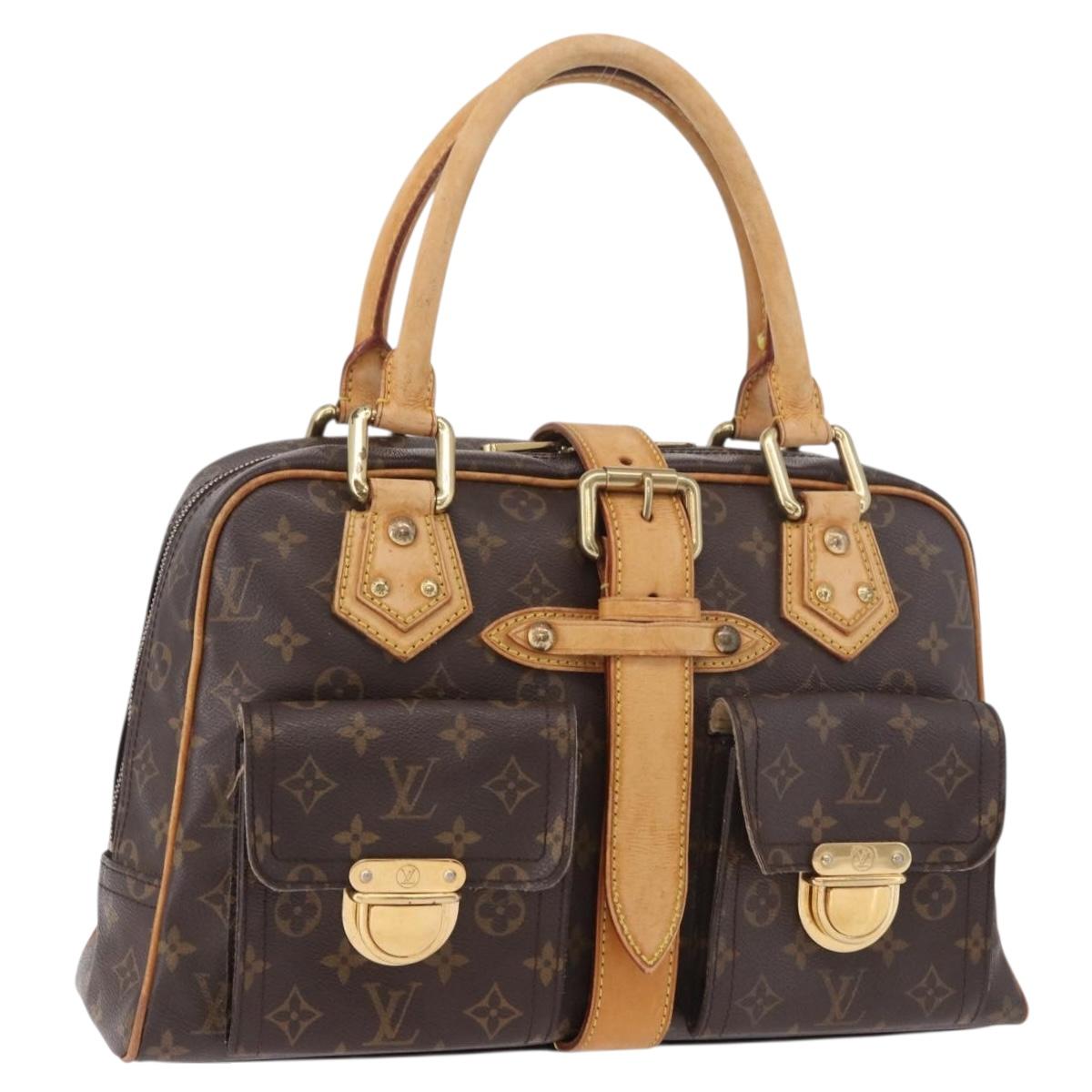 LOUIS VUITTON Monogram Manhattan GM Hand Bag M40025 LV Auth ka5173
