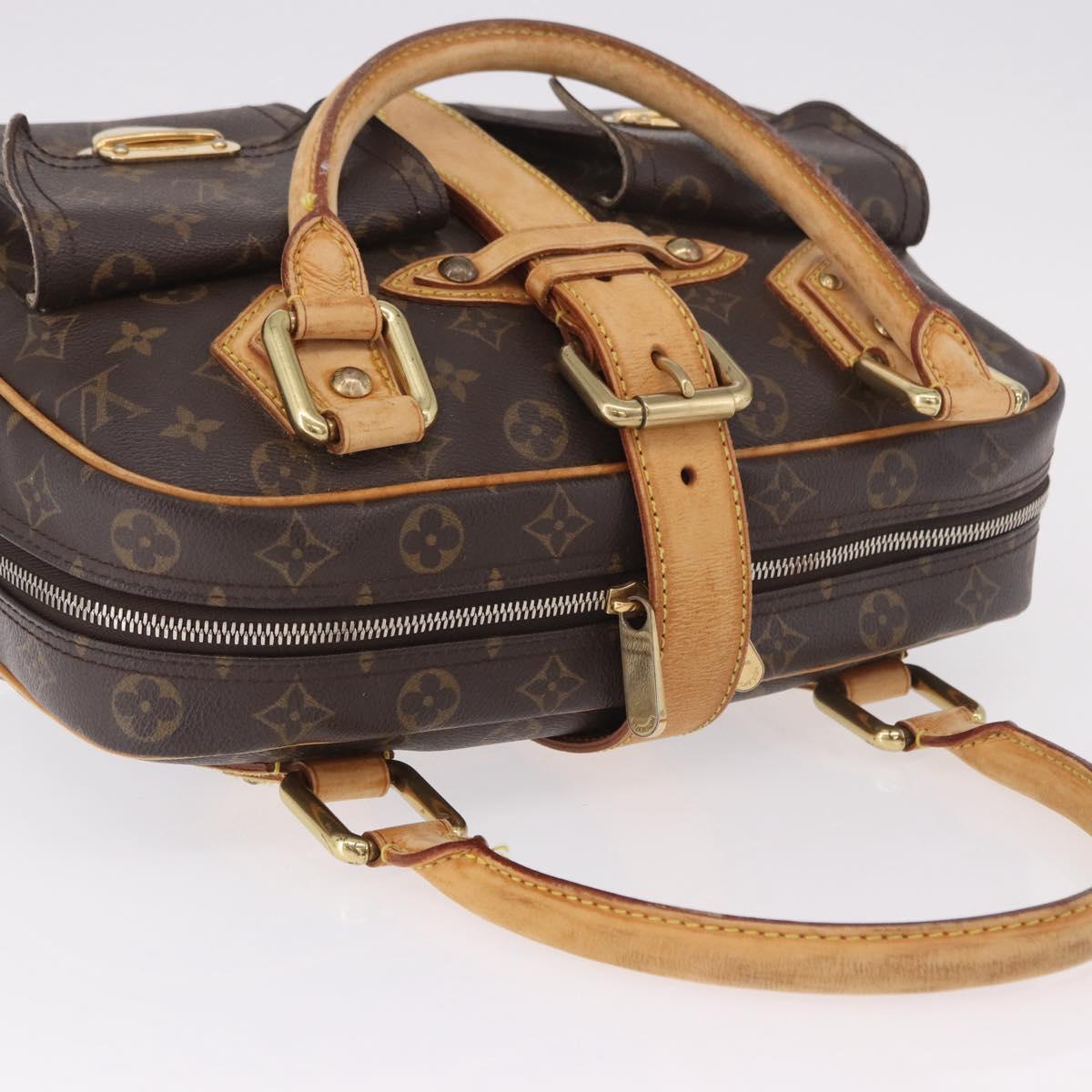 LOUIS VUITTON Monogram Manhattan GM Hand Bag M40025 LV Auth ka5173