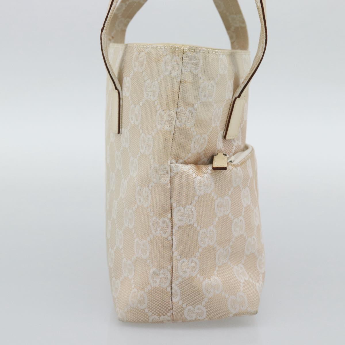 GUCCI GG Canvas Hand Bag Beige 002 1079 Auth ka5175A