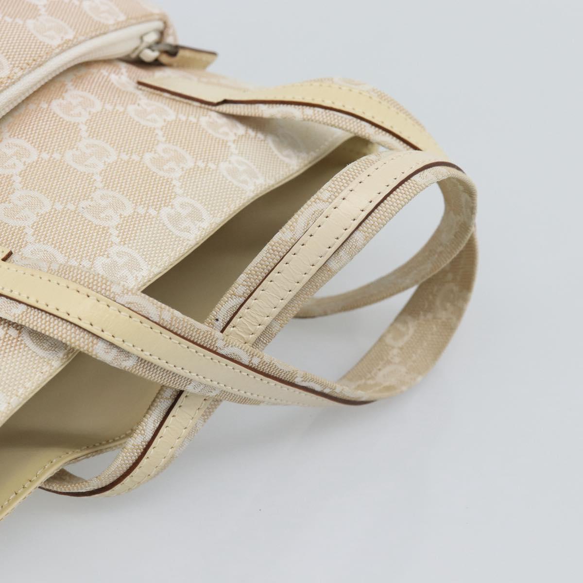 GUCCI GG Canvas Hand Bag Beige 002 1079 Auth ka5175A