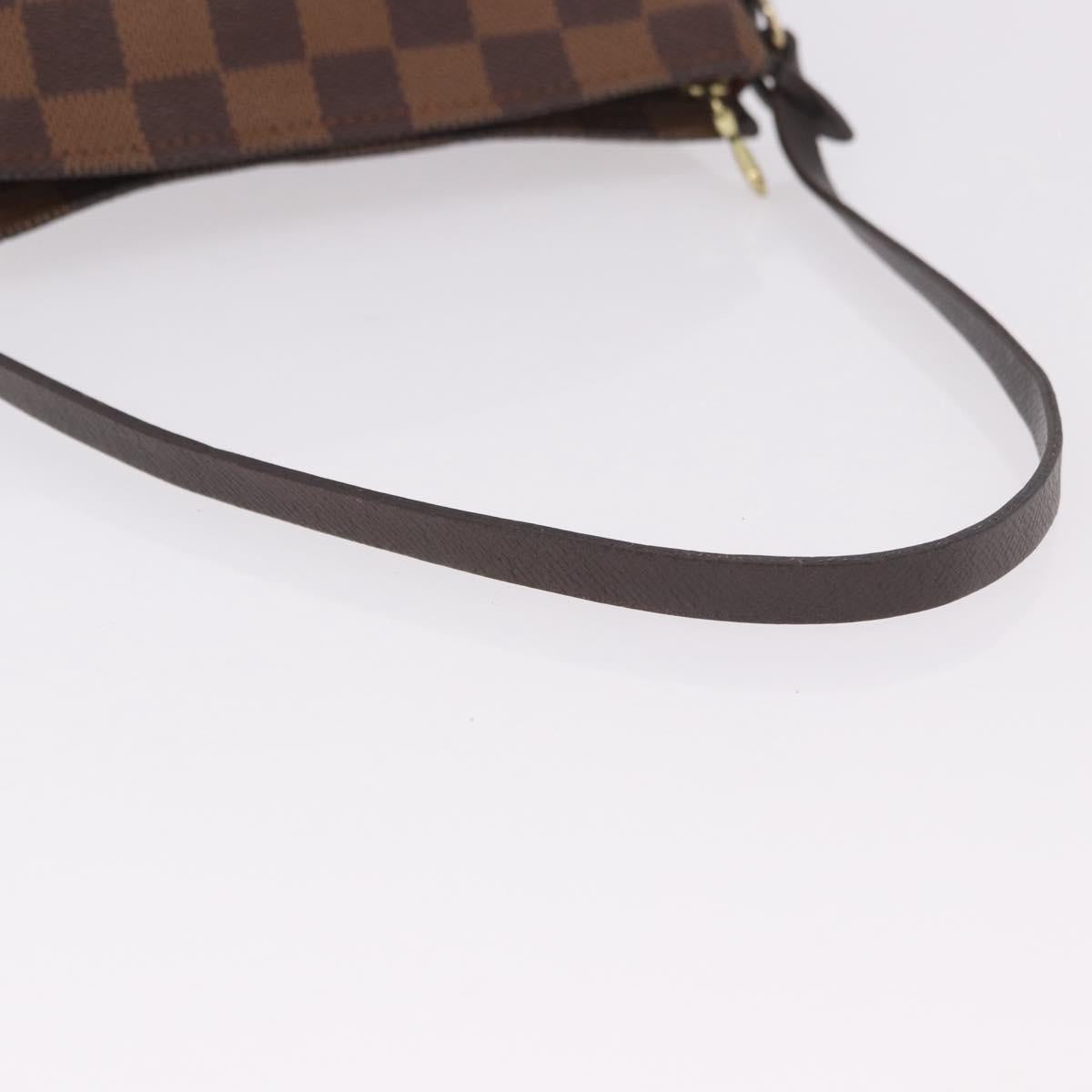 LOUIS VUITTON Damier Ebene Trousse Make Up Pouch N51982 LV Auth ka5177
