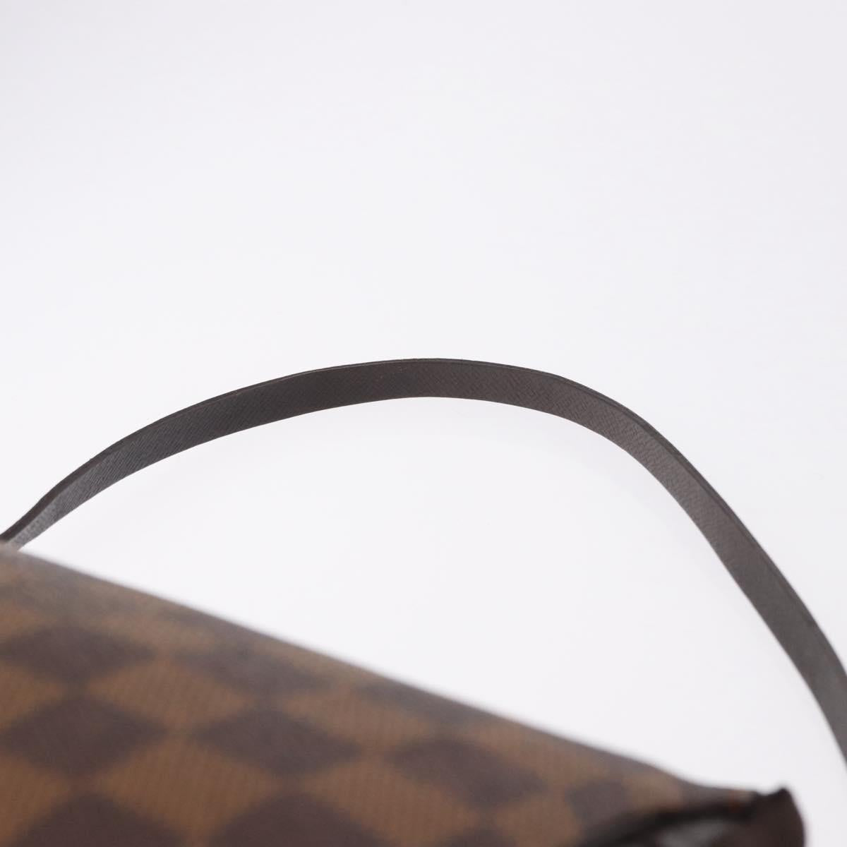 LOUIS VUITTON Damier Ebene Trousse Make Up Pouch N51982 LV Auth ka5177