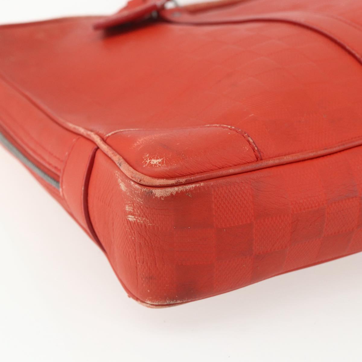 LOUIS VUITTON Damier Infini Porte Documents Voyage Bag N41143 LV Auth ka518