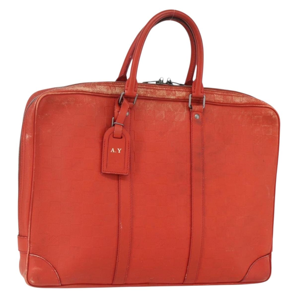 LOUIS VUITTON Damier Infini Porte Documents Voyage Bag N41143 LV Auth ka518