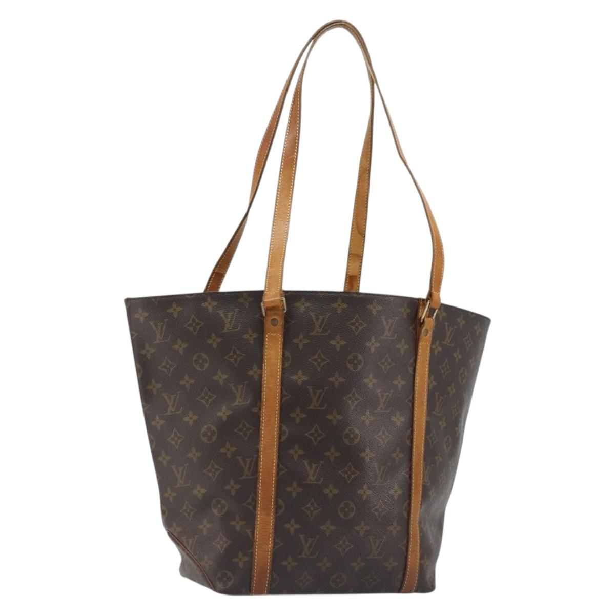 LOUIS VUITTON Monogram Sac Shopping Tote Bag M51108 LV Auth ka5181