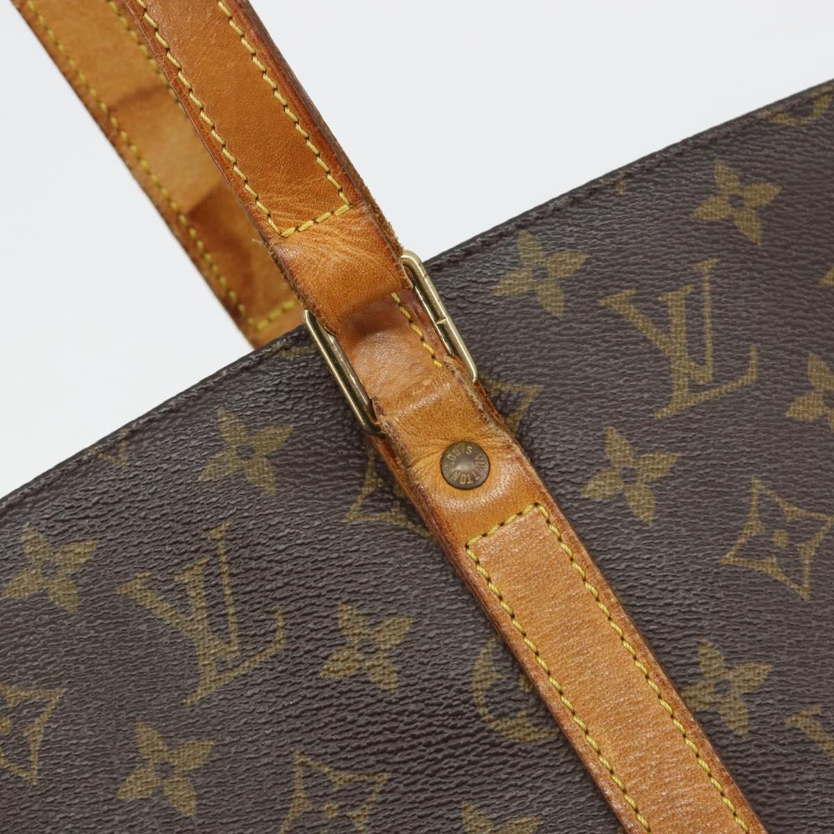 LOUIS VUITTON Monogram Sac Shopping Tote Bag M51108 LV Auth ka5181