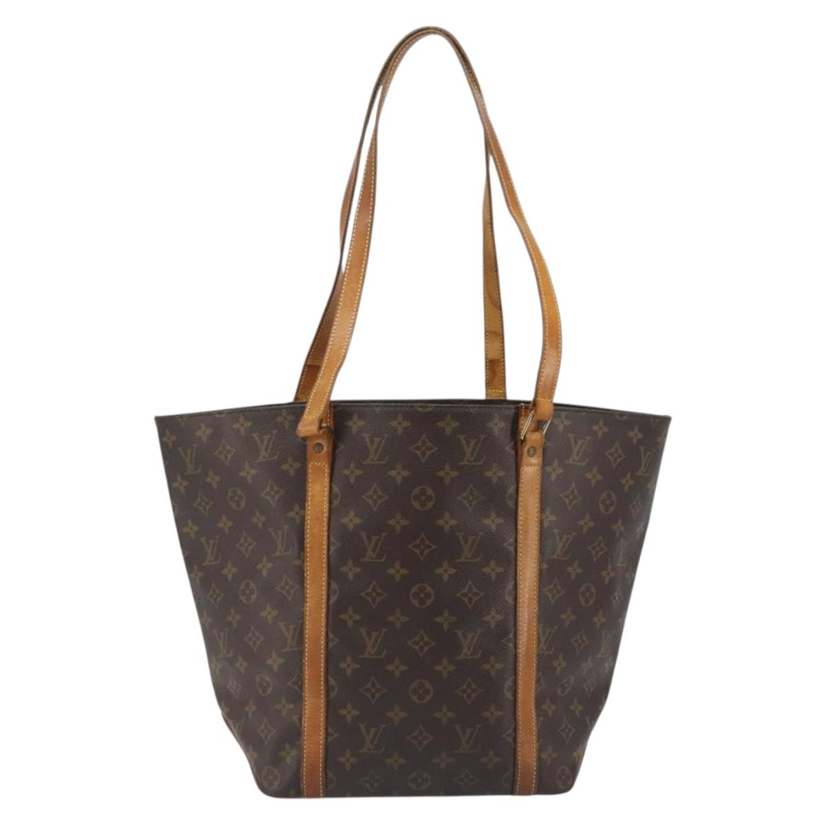 LOUIS VUITTON Monogram Sac Shopping Tote Bag M51108 LV Auth ka5181