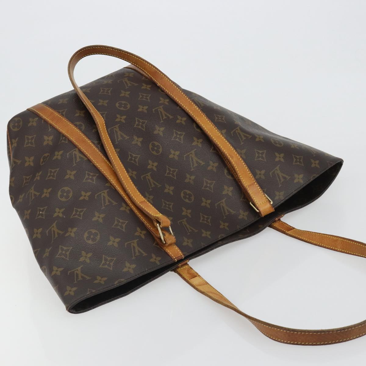 LOUIS VUITTON Monogram Sac Shopping Tote Bag M51108 LV Auth ka5181