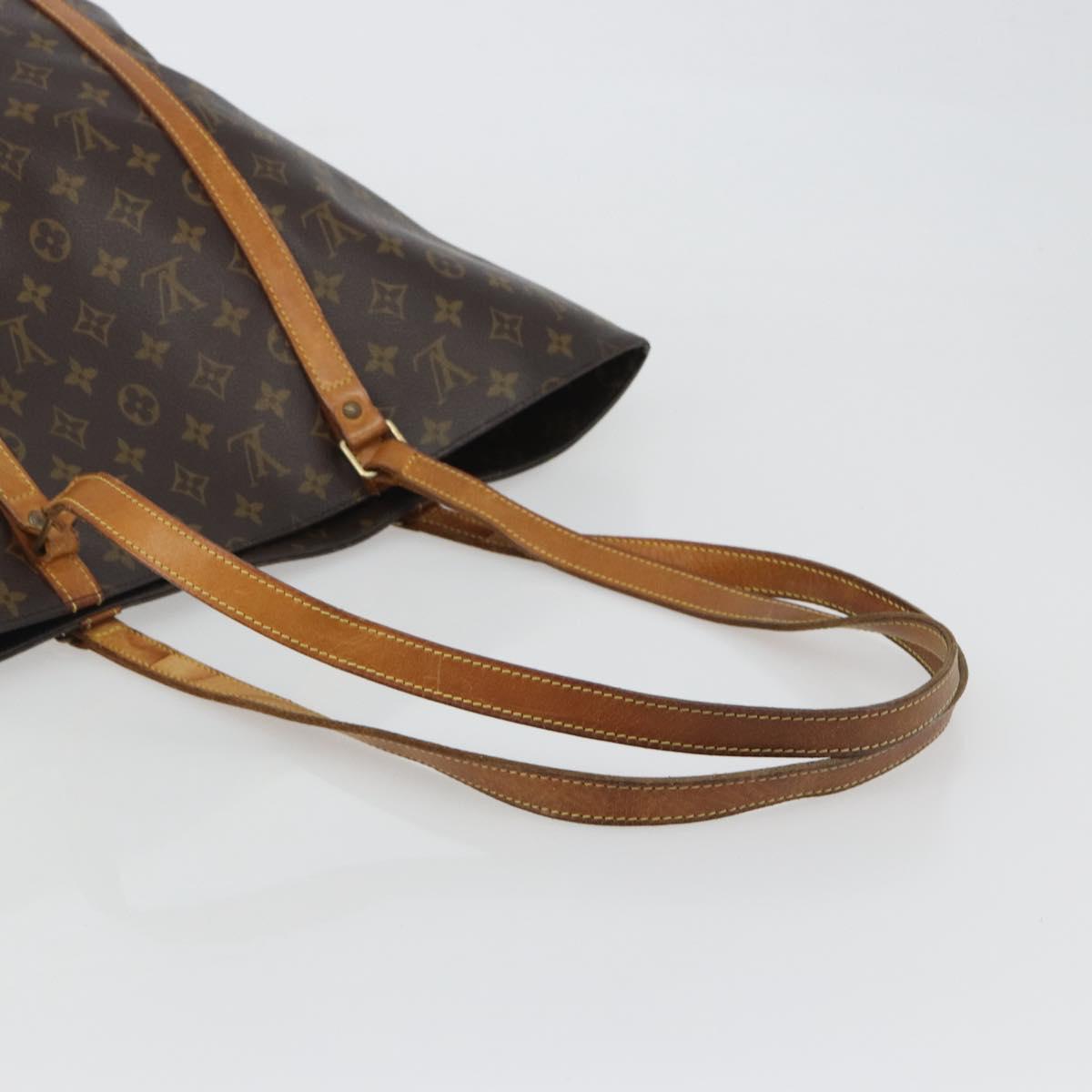 LOUIS VUITTON Monogram Sac Shopping Tote Bag M51108 LV Auth ka5181