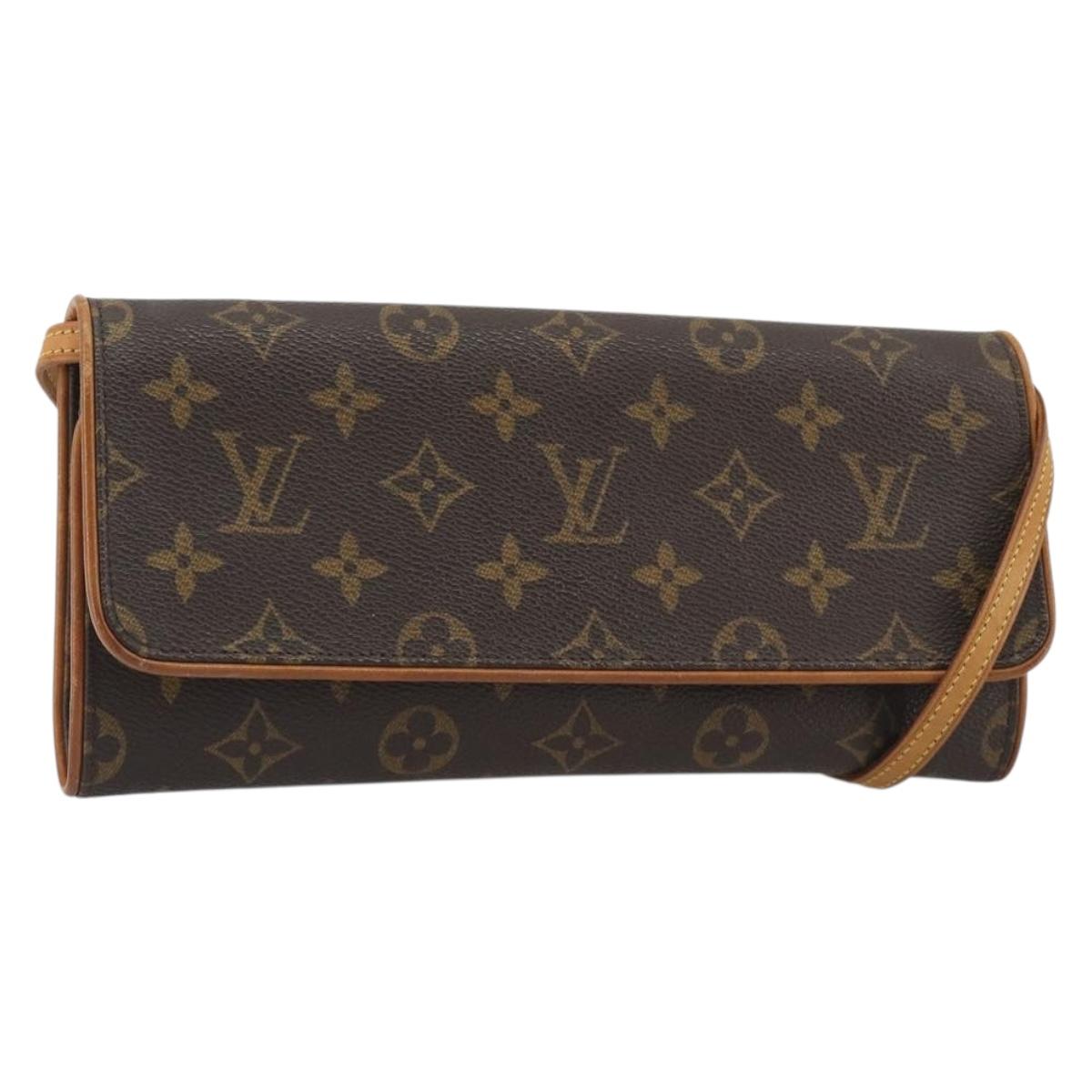 LOUIS VUITTON Monogram Pochette Twin GM Shoulder Bag M51852 LV Auth ka5183