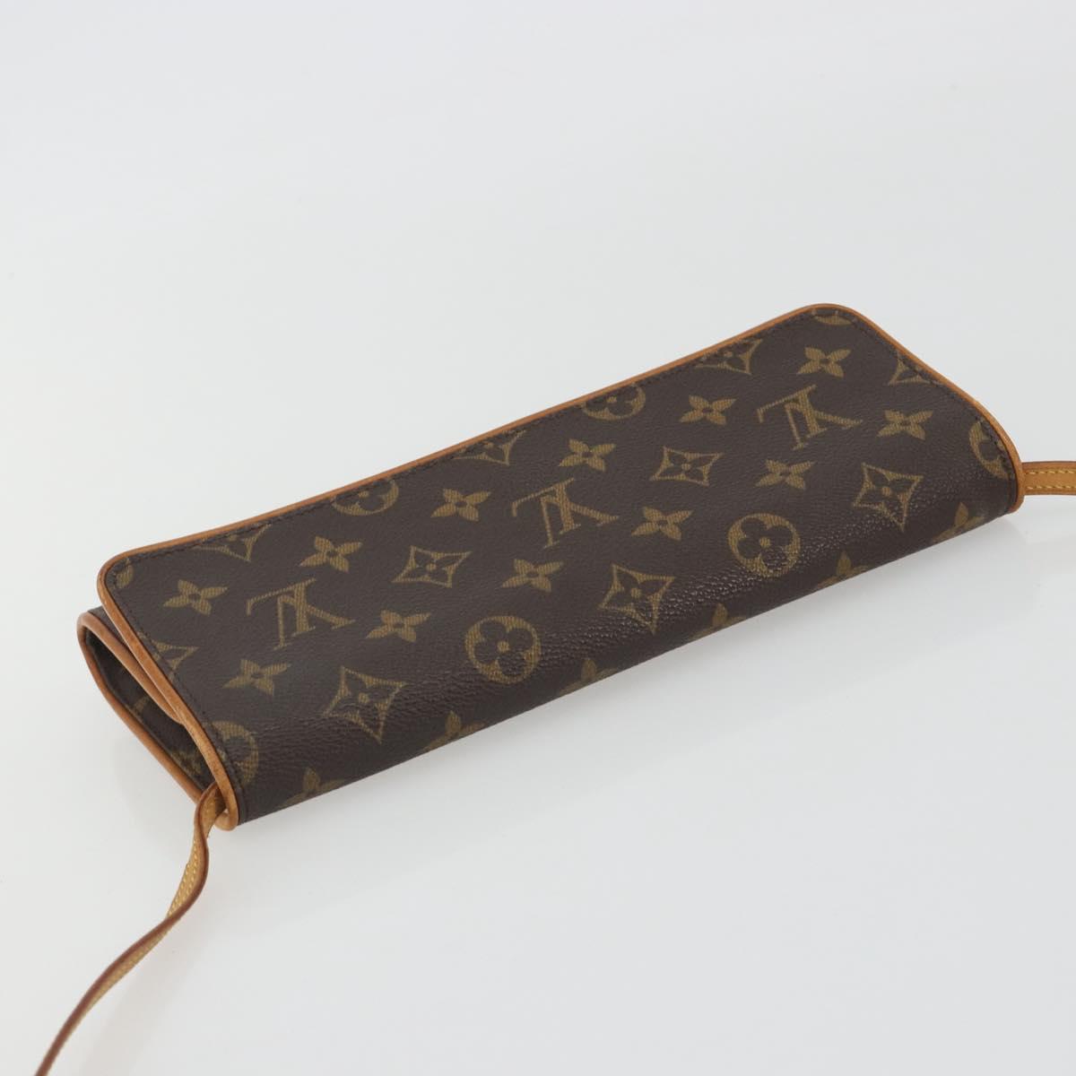 LOUIS VUITTON Monogram Pochette Twin GM Shoulder Bag M51852 LV Auth ka5183
