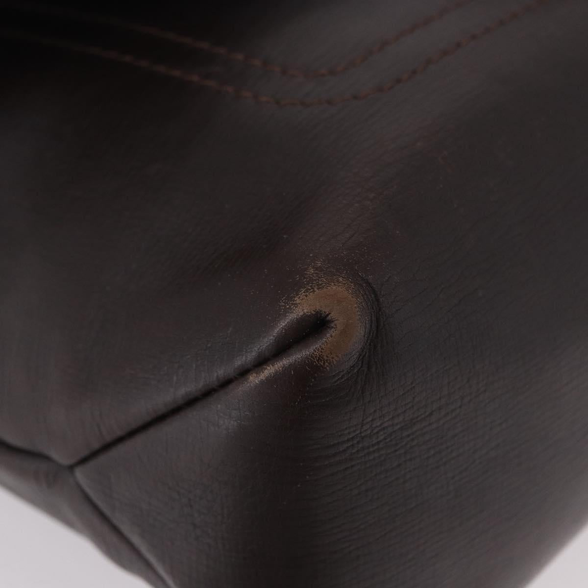 LOUIS VUITTON Utah Ohama Shoulder Bag Leather Brown M92994 LV Auth ka5184