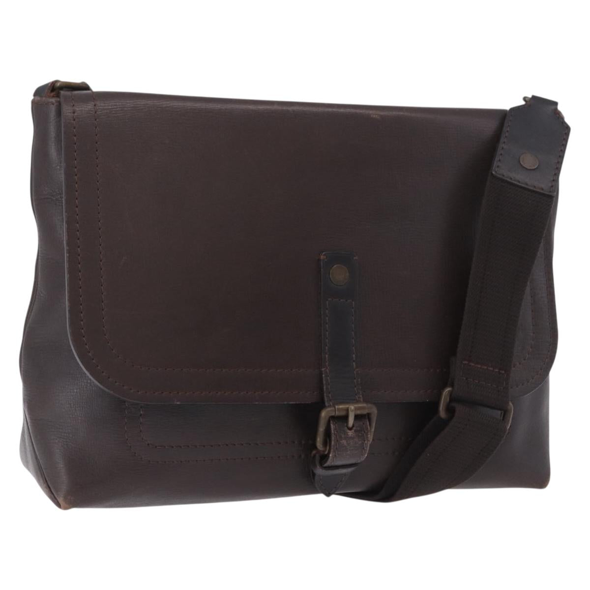LOUIS VUITTON Utah Ohama Shoulder Bag Leather Brown M92994 LV Auth ka5184