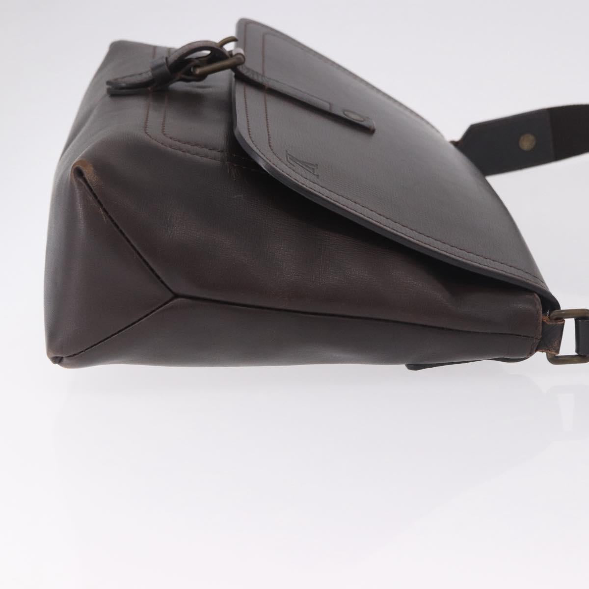 LOUIS VUITTON Utah Ohama Shoulder Bag Leather Brown M92994 LV Auth ka5184