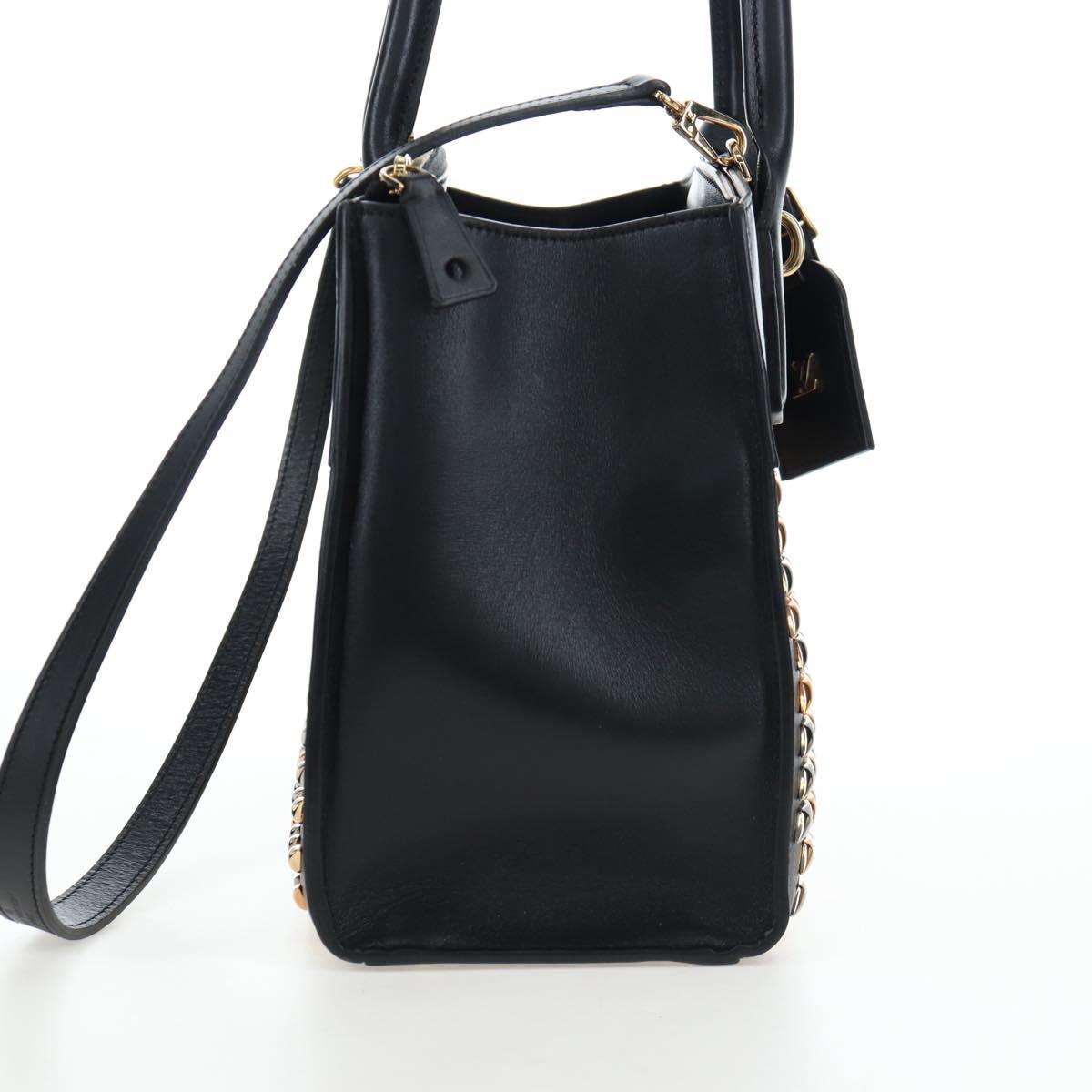 LOUIS VUITTON City Steamer PM Hand Bag Calf Skin Black M51021 LV Auth ka5186SV