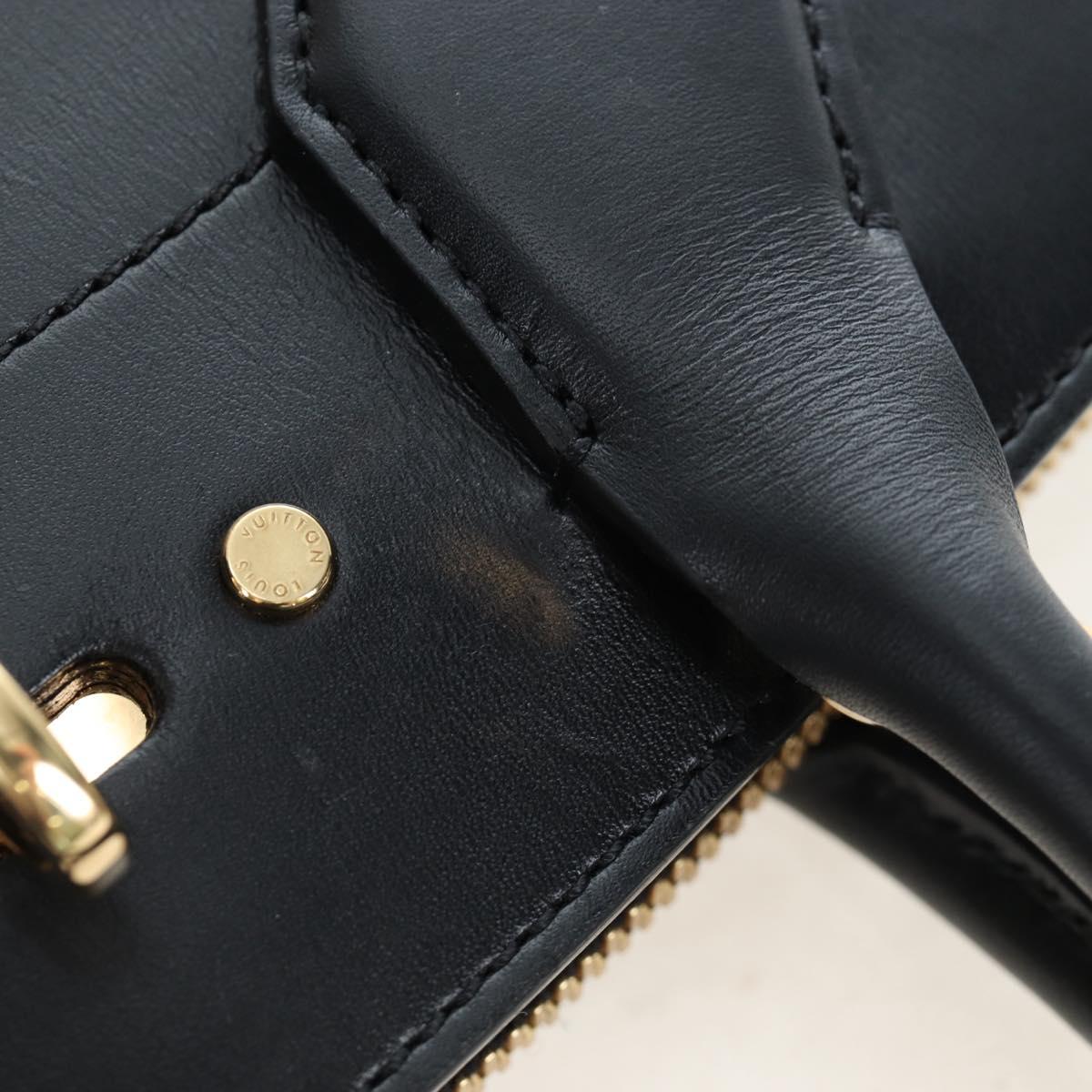 LOUIS VUITTON City Steamer PM Hand Bag Calf Skin Black M51021 LV Auth ka5186SV