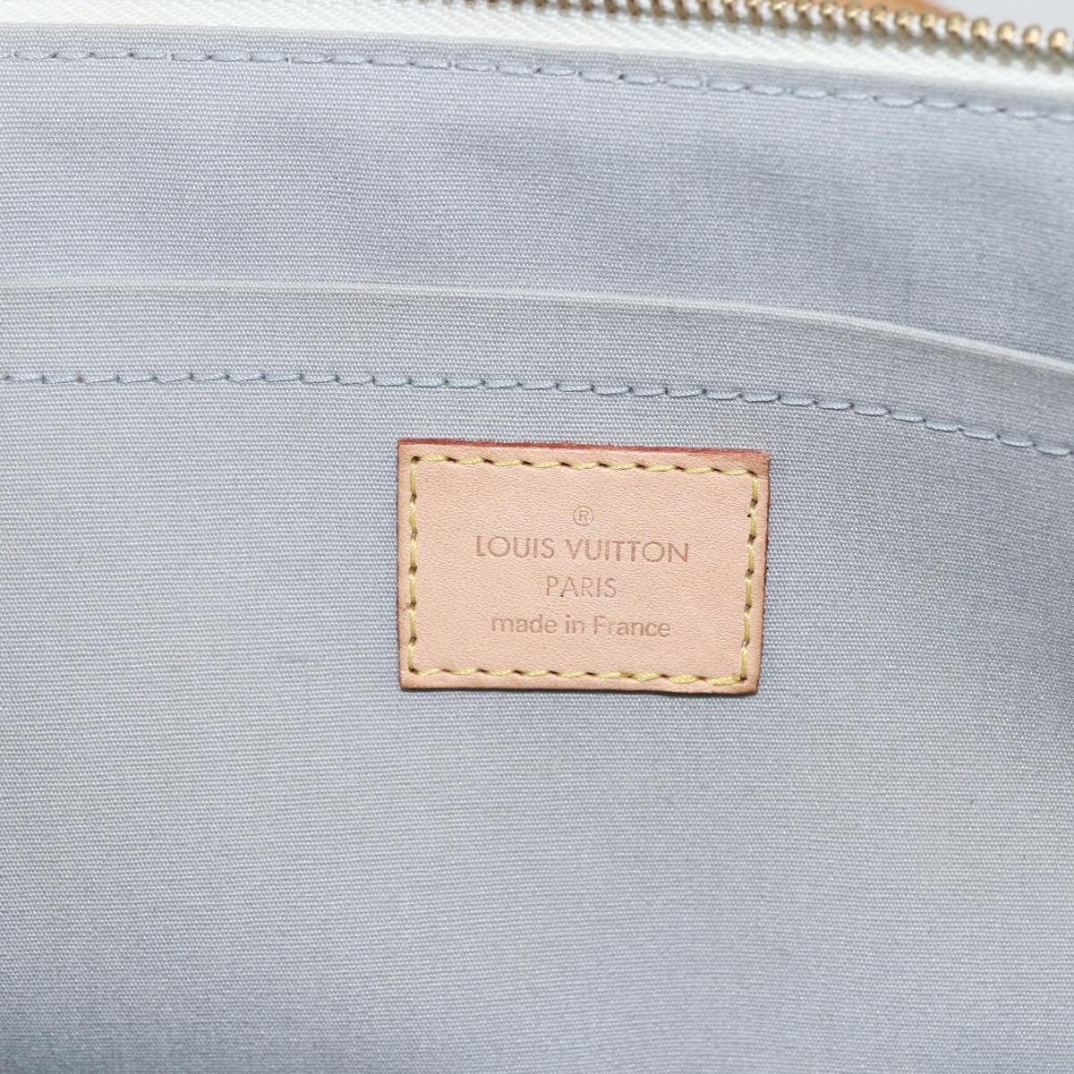 LOUIS VUITTON Monogram Vernis Rosewood Avenue Hand Bag Perle M93508 Auth ka519