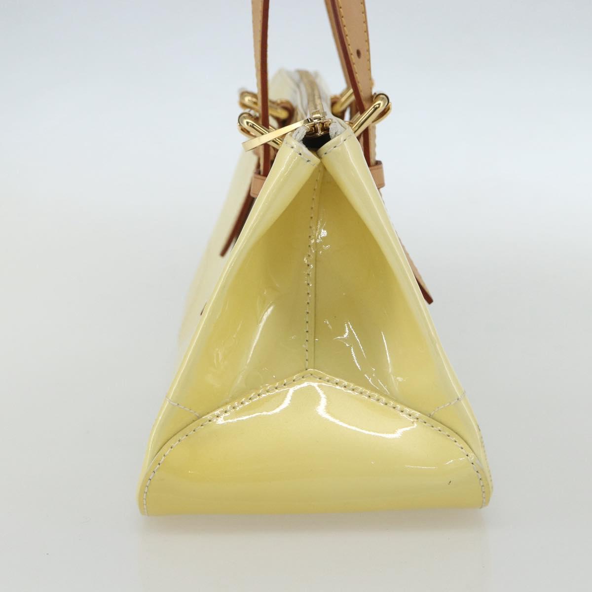 LOUIS VUITTON Monogram Vernis Rosewood Avenue Hand Bag Perle M93508 Auth ka519