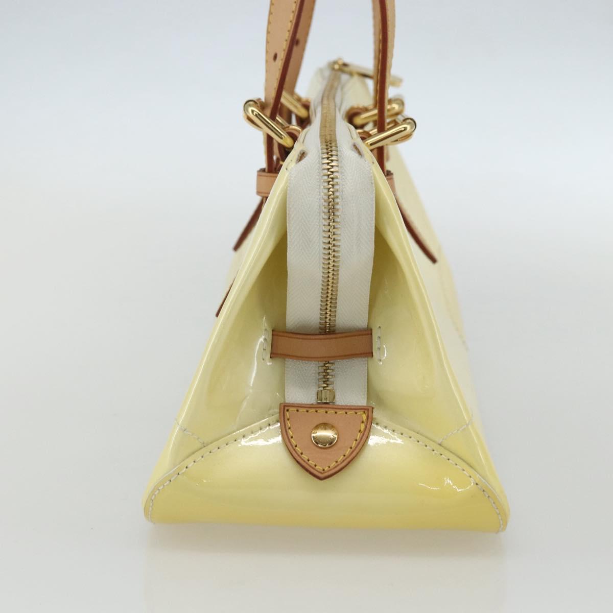 LOUIS VUITTON Monogram Vernis Rosewood Avenue Hand Bag Perle M93508 Auth ka519