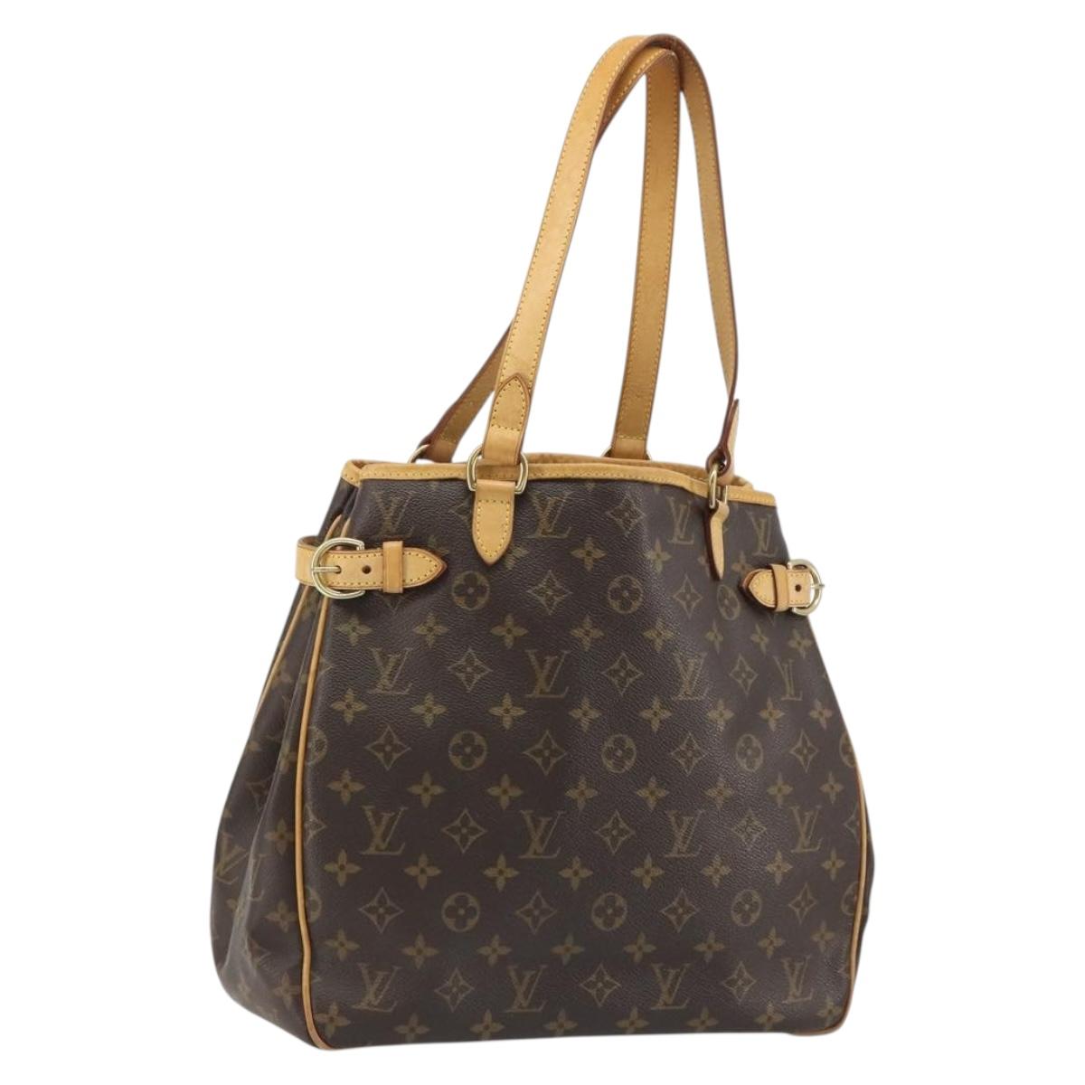 LOUIS VUITTON Monogram Batignolles Vertical Tote Bag M51153 LV Auth ka5194A