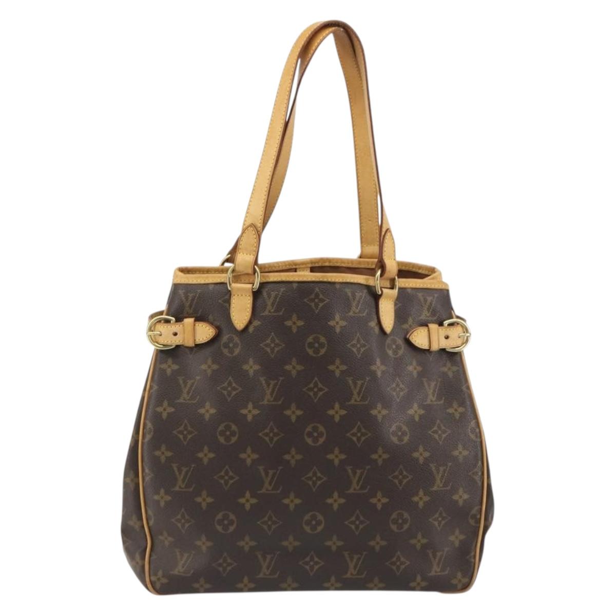LOUIS VUITTON Monogram Batignolles Vertical Tote Bag M51153 LV Auth ka5194A