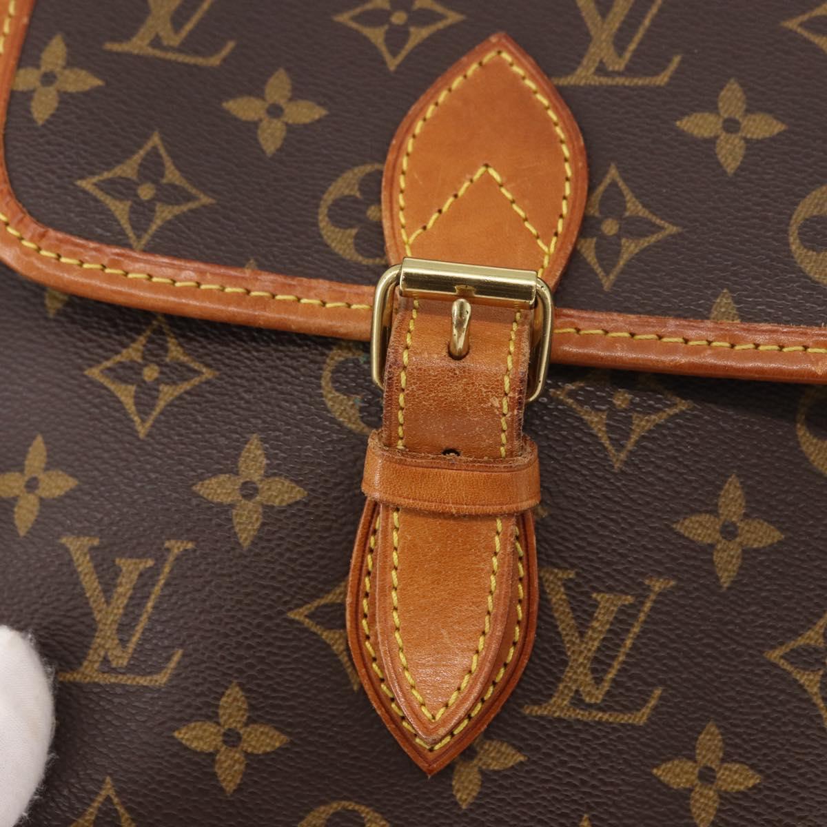 LOUIS VUITTON Monogram Gibeciere GM Shoulder Bag M42246 LV Auth ka5197