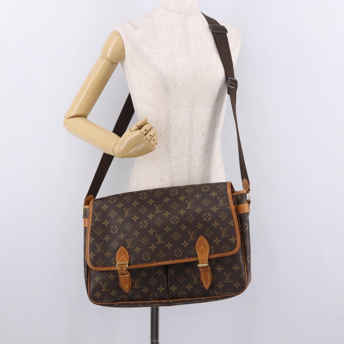 LOUIS VUITTON Monogram Gibeciere GM Shoulder Bag M42246 LV Auth ka5197