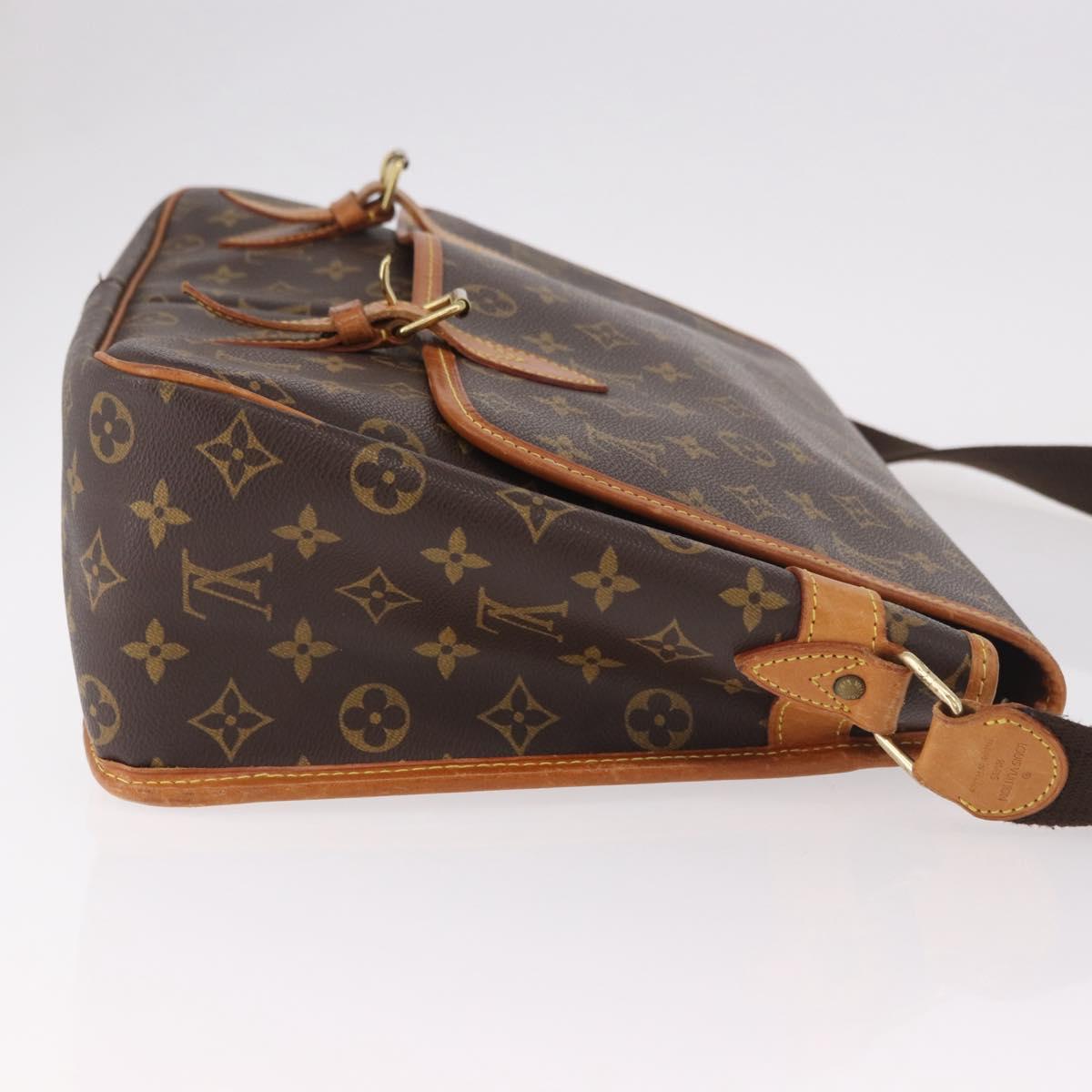 LOUIS VUITTON Monogram Gibeciere GM Shoulder Bag M42246 LV Auth ka5197