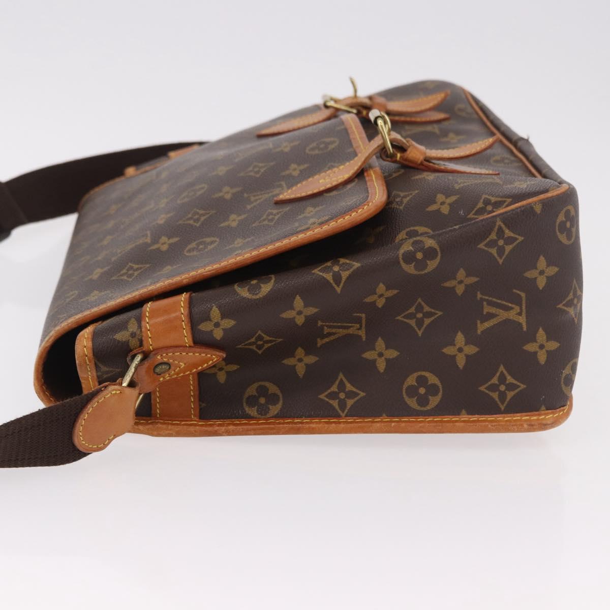 LOUIS VUITTON Monogram Gibeciere GM Shoulder Bag M42246 LV Auth ka5197