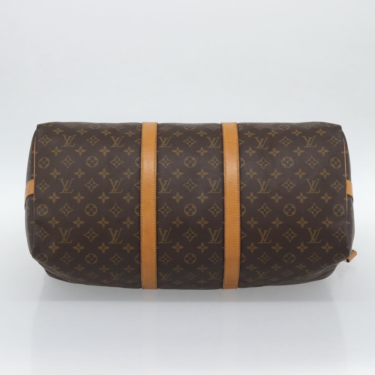 LOUIS VUITTON Monogram Keepall Bandouliere 50 Boston Bag M41416 LV Auth ka5198A