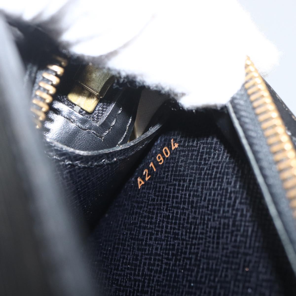 LOUIS VUITTON Epi Pochette Homme Clutch Bag Black M52522 LV Auth ka520