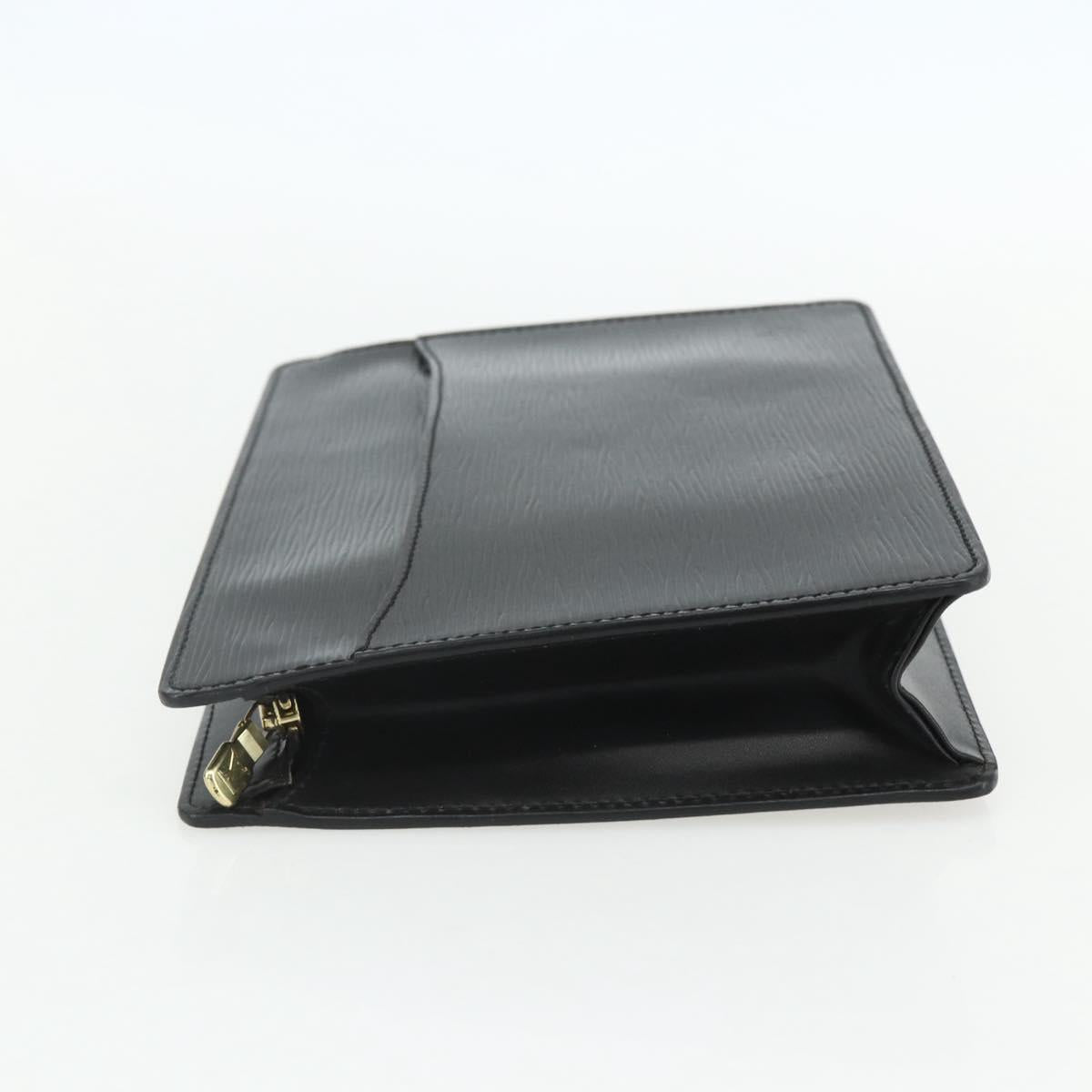 LOUIS VUITTON Epi Pochette Homme Clutch Bag Black M52522 LV Auth ka520