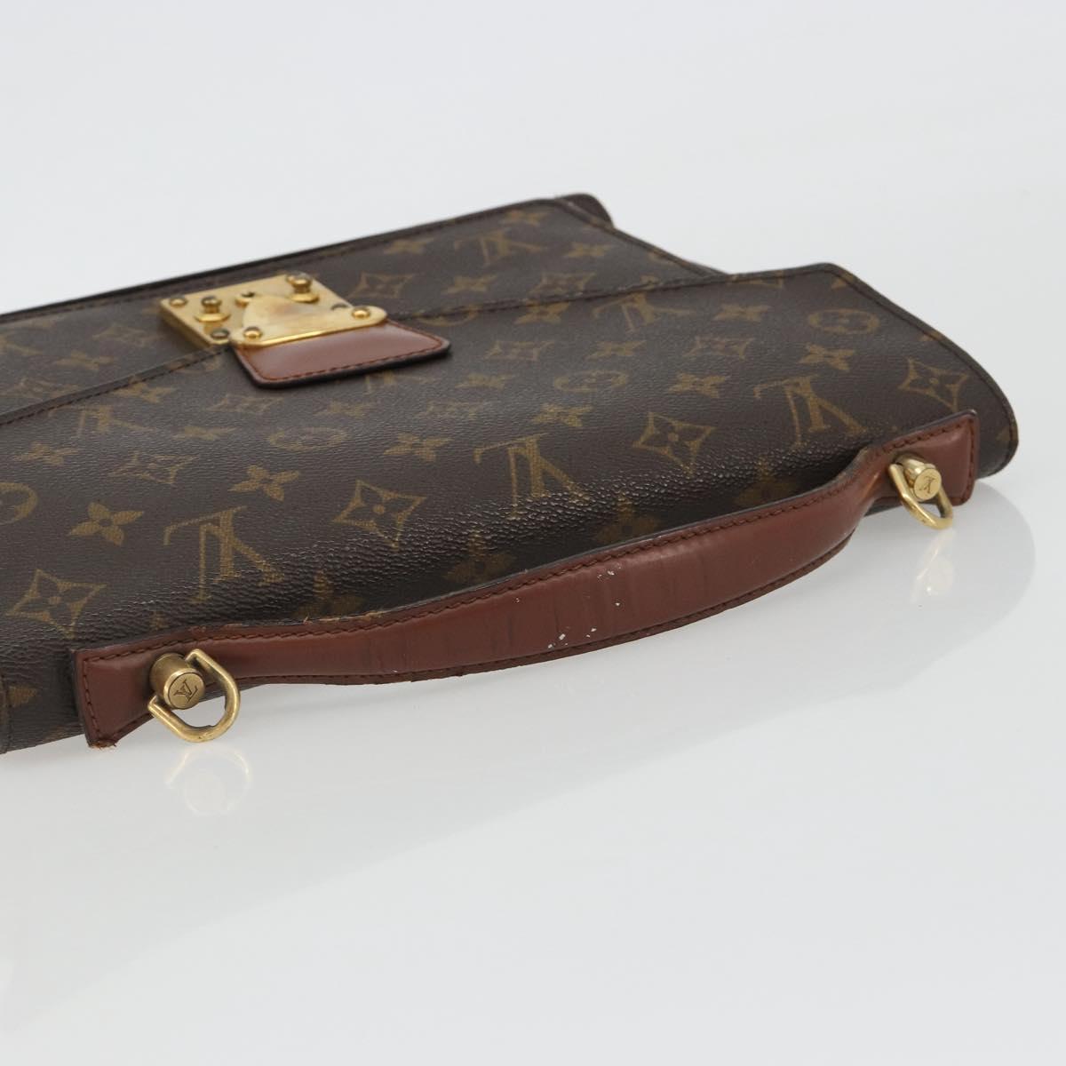 LOUIS VUITTON Monogram Monceau 28 Hand Bag M51185 LV Auth ka5201