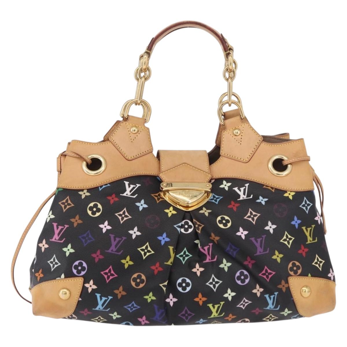 LOUIS VUITTON Monogram Multicolor Ursula Tote Bag Black M40124 LV Auth ka5202V