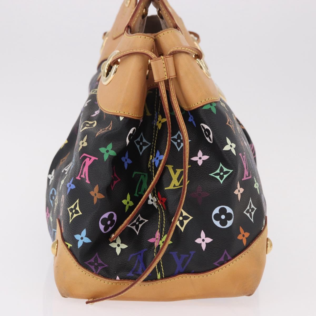 LOUIS VUITTON Monogram Multicolor Ursula Tote Bag Black M40124 LV Auth ka5202V